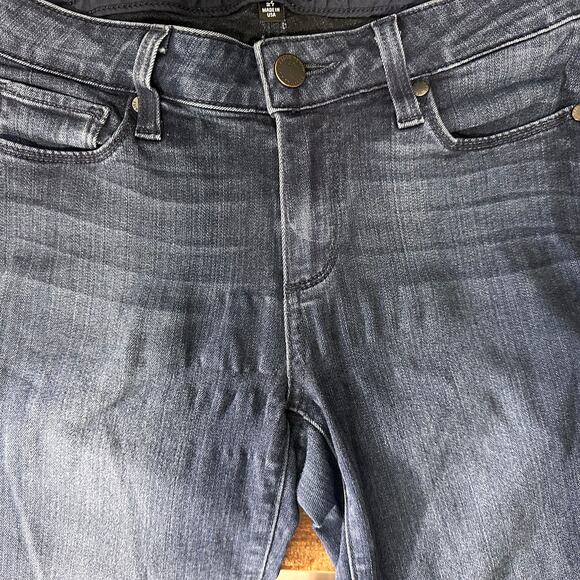 Paige Skyline Ankle Peg Skinny Mid Rise Transcend Everdeen Wash Jeans Sz 27 - Picture 10 of 11